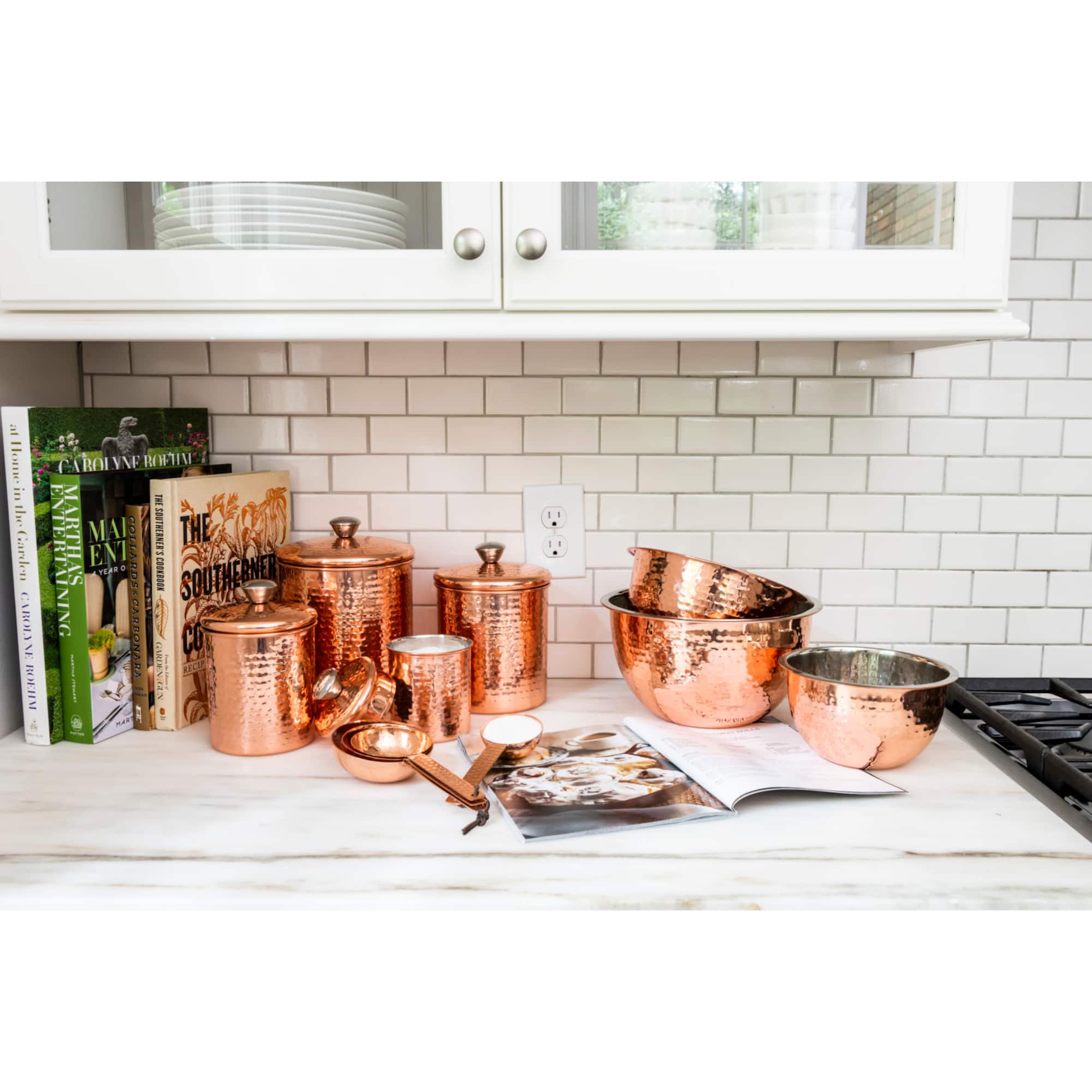 Hello Honey® Hammered Metallic Stainless Steel Bowls Set